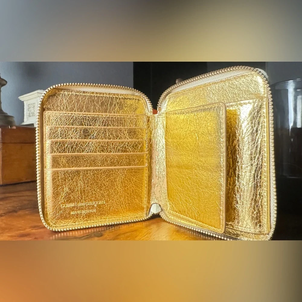 Comme de garçons Metallic Leather Wallet - Picture 8 of 16